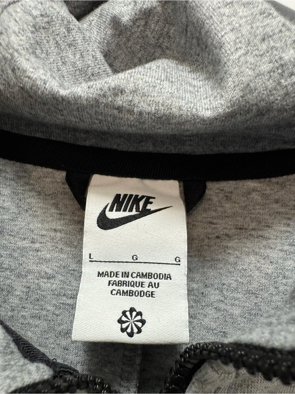 Nike Sportswear Tech Fleece Heather Grey Hoodie Jacket